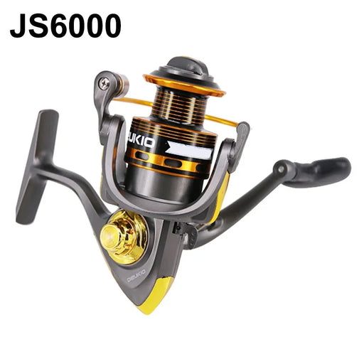 DEUKIO JS6000 5.2:1 Gear Ratio Aluminum Alloy Spool Spinning Fishing Reel for Freshwater Saltwater - 1