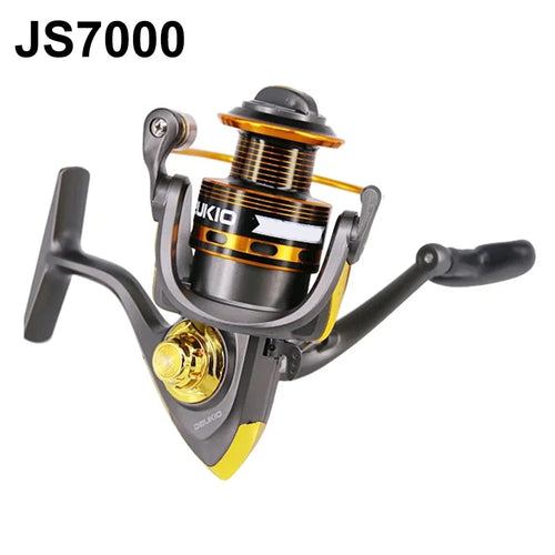 DEUKIO JS7000 5.2:1 Gear Ratio Aluminum Alloy Spool Spinning Fishing Reel for Freshwater Saltwater - 1