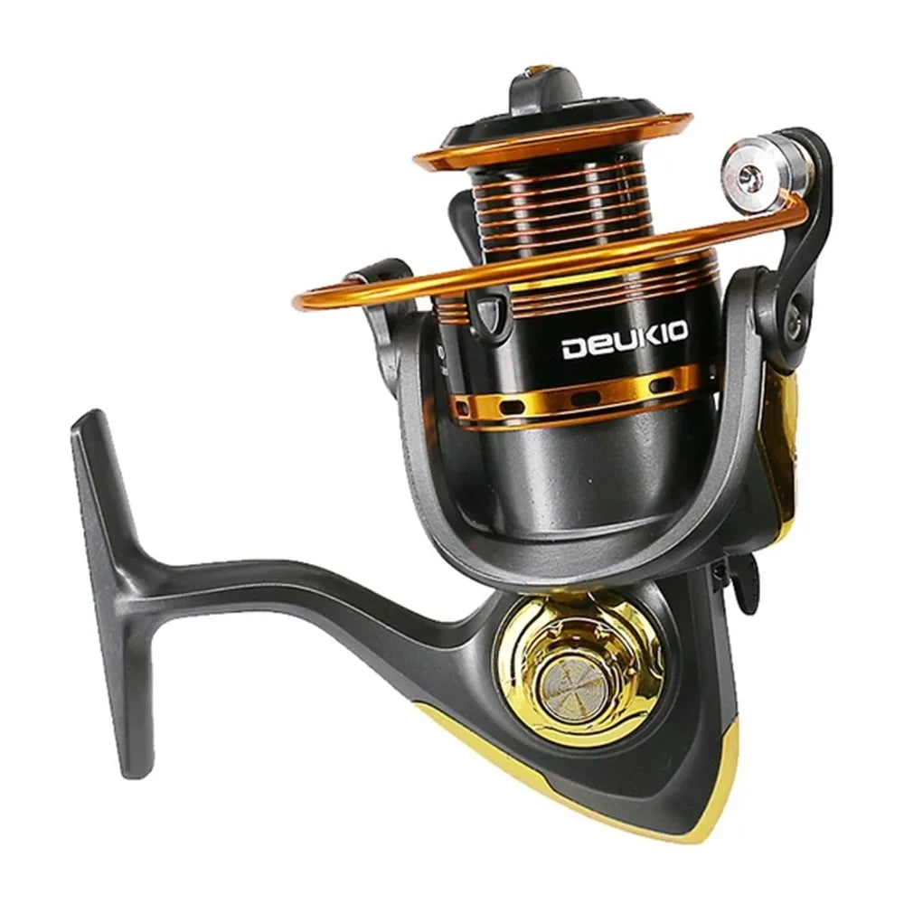DEUKIO JS1000 5.1:1 Gear Ratio Aluminum Alloy Spool Spinning Fishing Reel for Freshwater Saltwater - 3