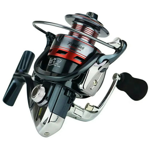 YUMOSHI XS6000 Metal Rocker Arm Spinning Reel Gapless 14BB Outdoor Fishing Reel - 1
