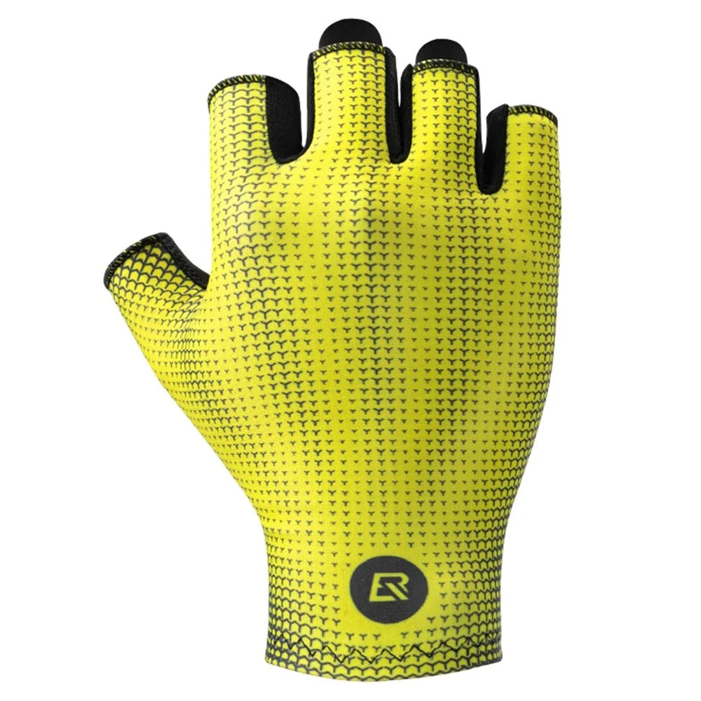 ROCKBROS 1 Pair Bike Cycling Half Finger Gloves Unisex Anti-skid Breathable Bicycle Gloves - S - 1