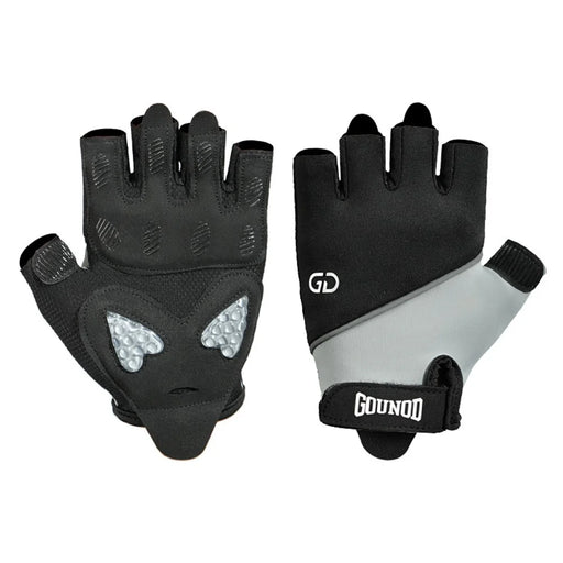 GOUNOD GL068 Shock Absorbing Cycling Gloves for Outdoor Sports Breathable Half Finger Mittens - Grey / S - 1