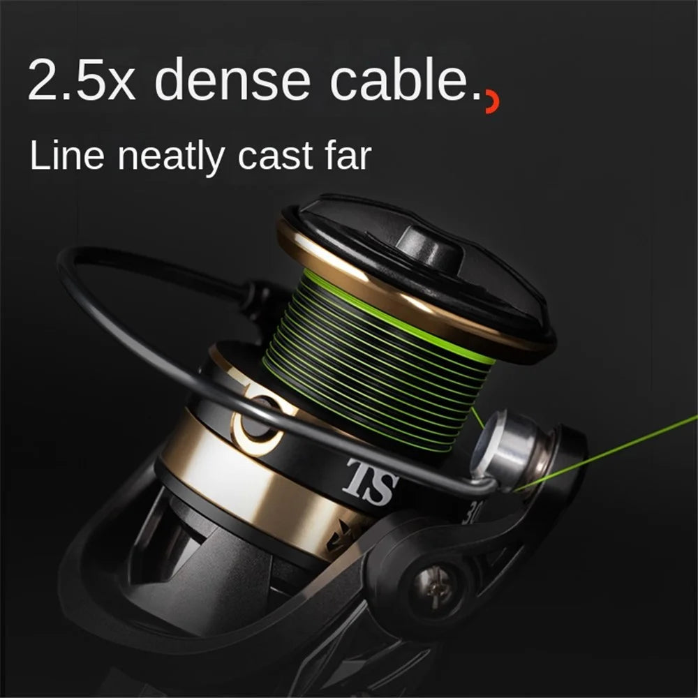 CHIREN TS2000 Fishing Reel High Density Line Winding Gapless Metal Waterproof Long Casting Fishing Wheel - 5