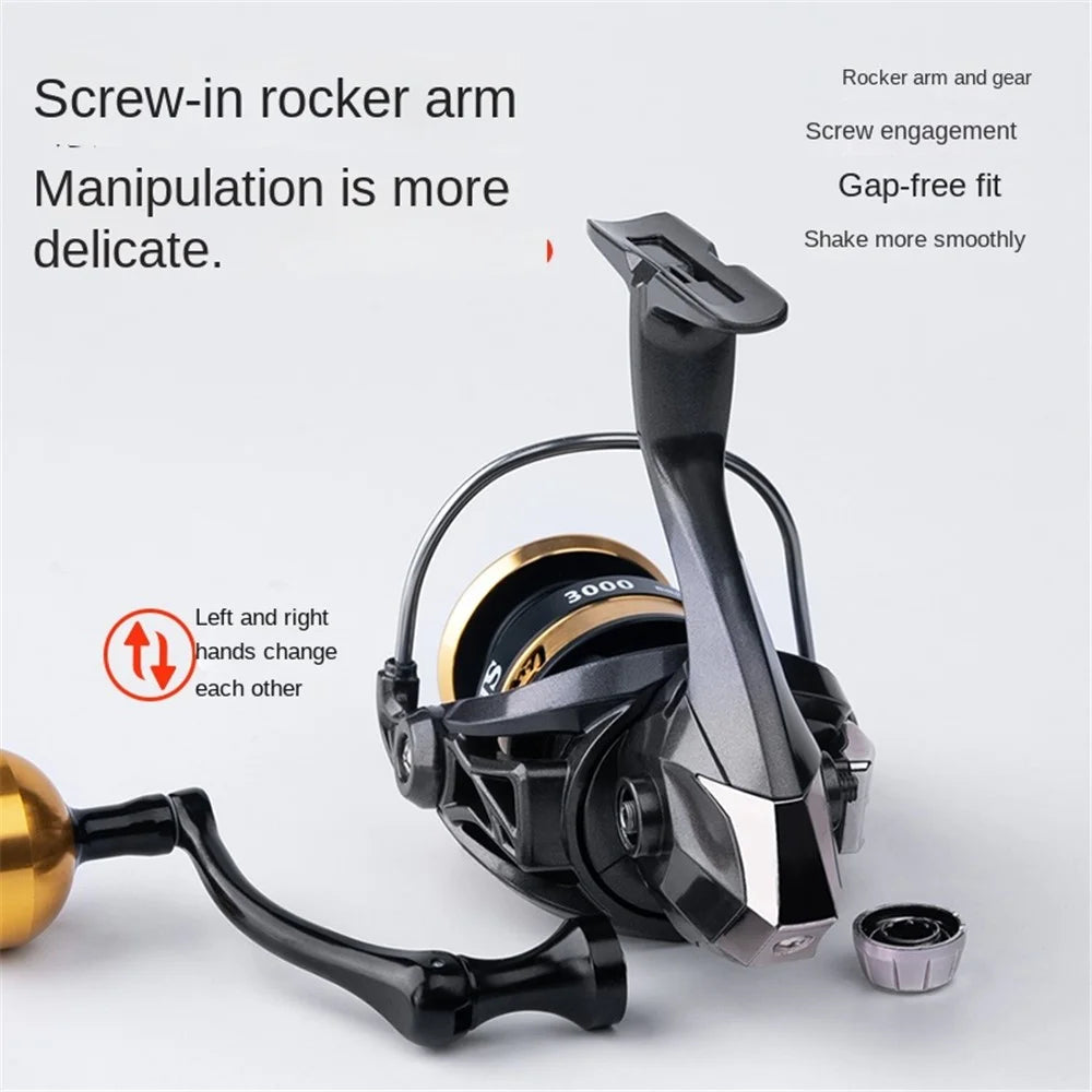 CHIREN TS2000 Fishing Reel High Density Line Winding Gapless Metal Waterproof Long Casting Fishing Wheel - 7