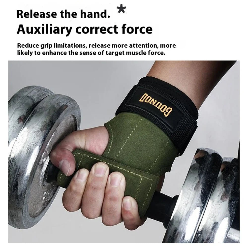 GOUNOD J45 1 Pair Wrist Wraps Weightlifting Straps Gym Fitness Support Grips for Powerlifting Pull-Ups - Yellow - 6