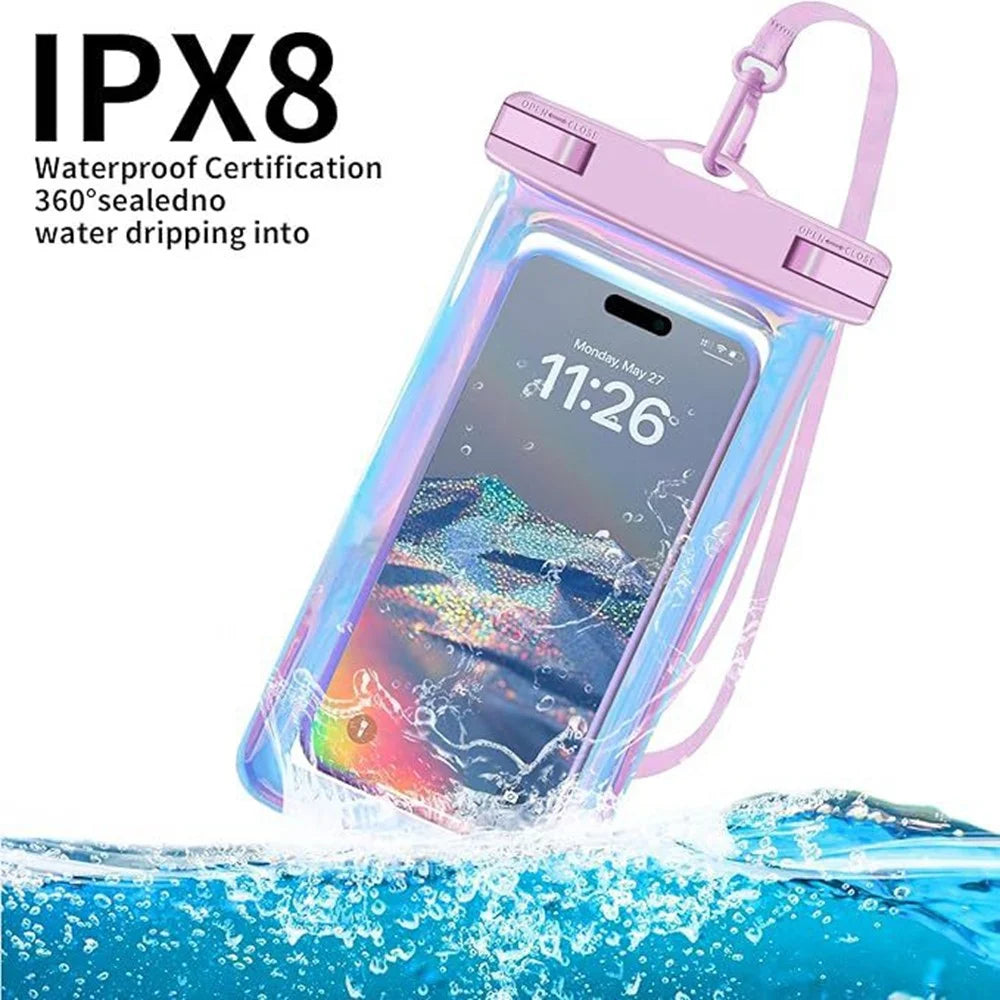 Waterproof Phone Case for Swimming / Diving / Floating Touchscreen Compatible Up To 7.5 Inch Devices IPX8 Rated - 3
