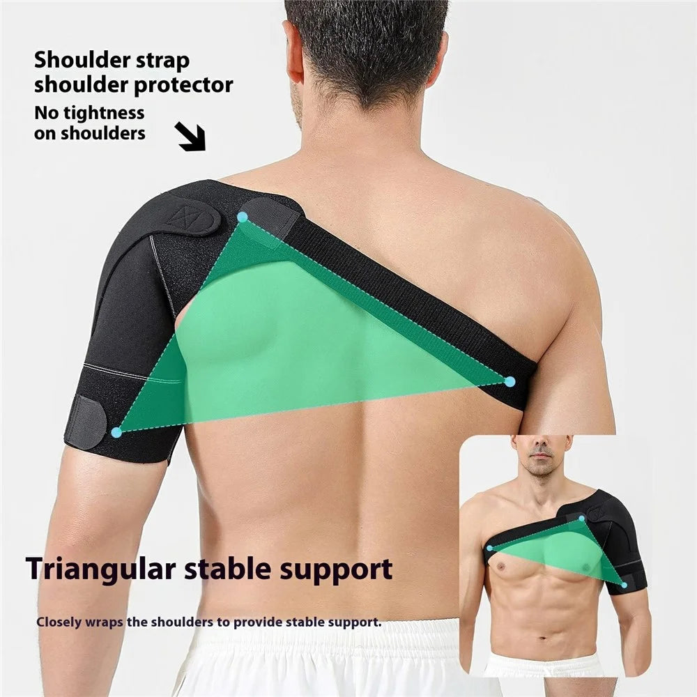 VILICO AB179 Sports Shoulder Support Dislocation Prevention Adjustable Compression Brace for Fitness - 4