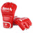 AIBEIJIAN Half Finger Boxing Gloves PU Leather MMA Fighting Kickboxing Gloves for Muay Thai Training Workout - Adult / Red - 1