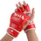 AIBEIJIAN Half Finger Boxing Gloves PU Leather MMA Fighting Kickboxing Gloves for Muay Thai Training Workout - Adult / Red - 3