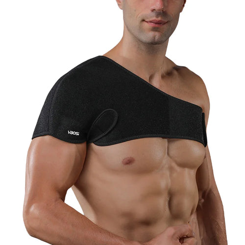 VBOSI 9138V Single Shoulder Support Adjustable Sports Shoulder Brace for Basketball Fitness - Black - 1