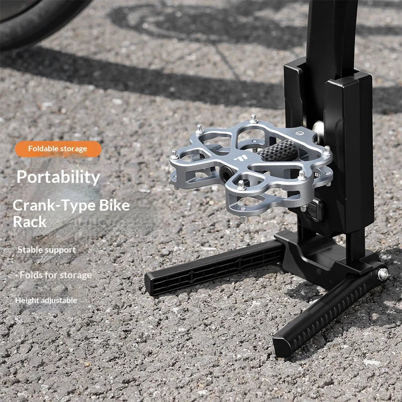 WEST BIKING YP0723032 Portable Folding Bike Kickstand 270 Degree Rotation 7.5cm Adjustable for Road Mountain Bike - Black - 3