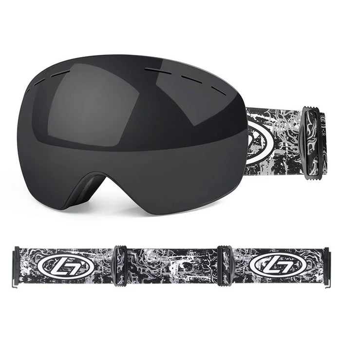 OBAOLAY H019 Double Layer Anti-fog Ski Goggles Windproof Sandproof Ski Glasses with Storage Box - Style A - 1