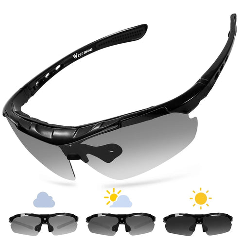 WEST BIKING YP0703137 Motorcycle Bike Riding Glasses Anti-UV Lens Powersports Sunglasses Goggles - 1