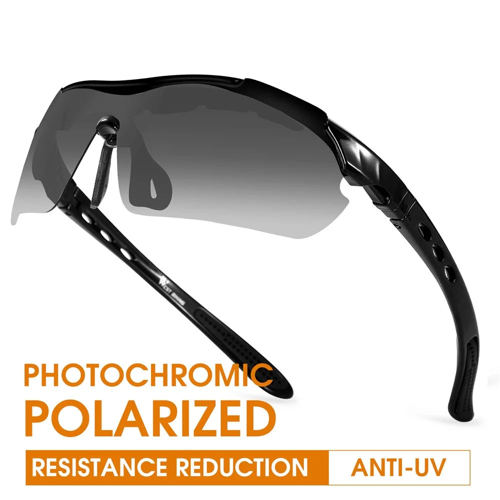 WEST BIKING YP0703137 Motorcycle Bike Riding Glasses Anti-UV Lens Powersports Sunglasses Goggles - 2