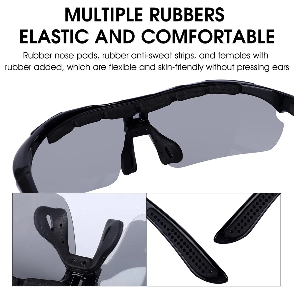 WEST BIKING YP0703137 Motorcycle Bike Riding Glasses Anti-UV Lens Powersports Sunglasses Goggles - 7
