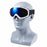 BLOCK MAN 227 Winter Double Layer Anti-fog Anti-UV Ski Goggles Large Vision Anti-impact Ski Protection Glasses - White Frame / Blue Lens - 6