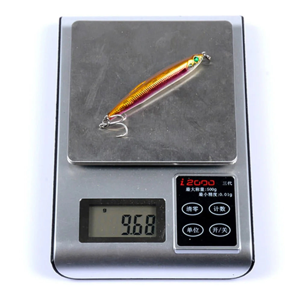 CH50 7.5cm 9.7g Pencil Lure Lifelike 3D Eyes Simulated Sinking Fishing Lure with Treble Hooks - Style 1 - 3