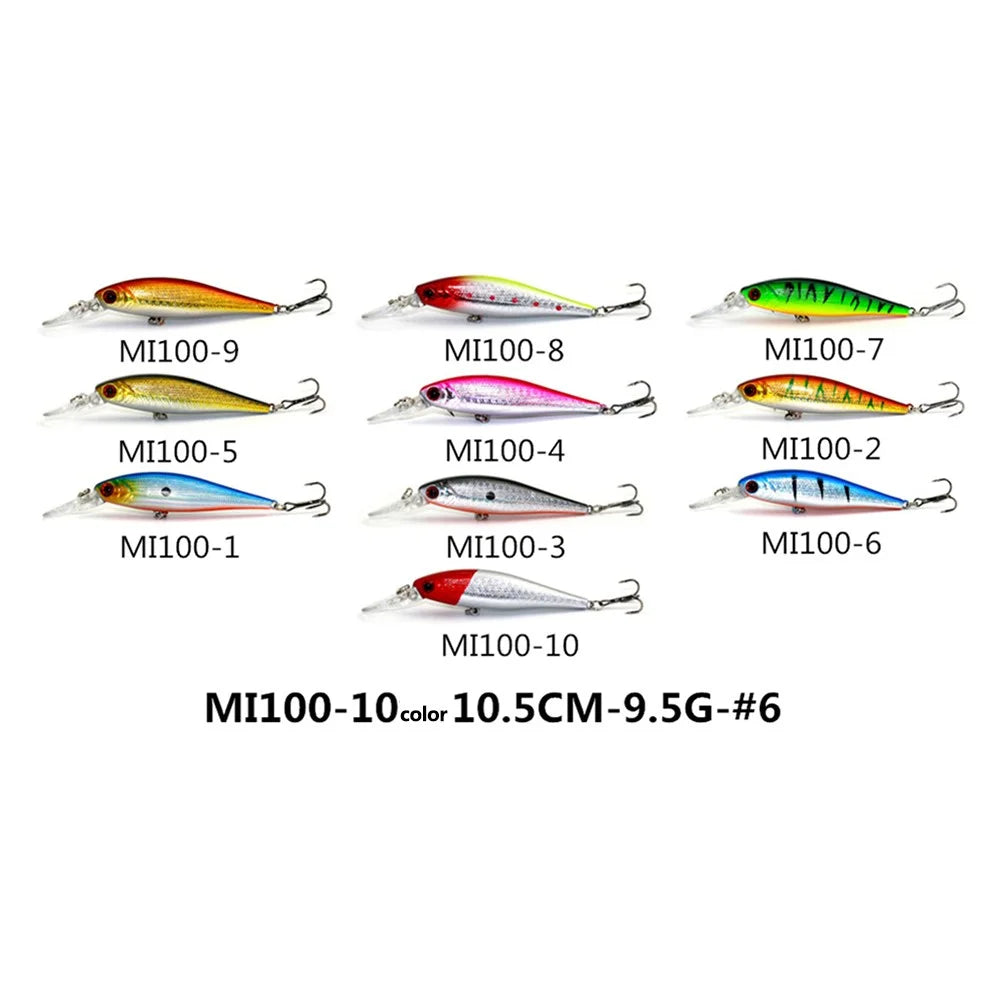 HENGJIA 56Pcs Fishing Lure Long Distance Casting Artificial Fish Bait Kit - 4