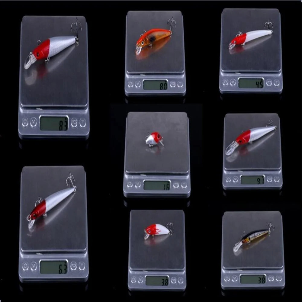 HENGJIA 56Pcs Fishing Lure Long Distance Casting Artificial Fish Bait Kit - 7