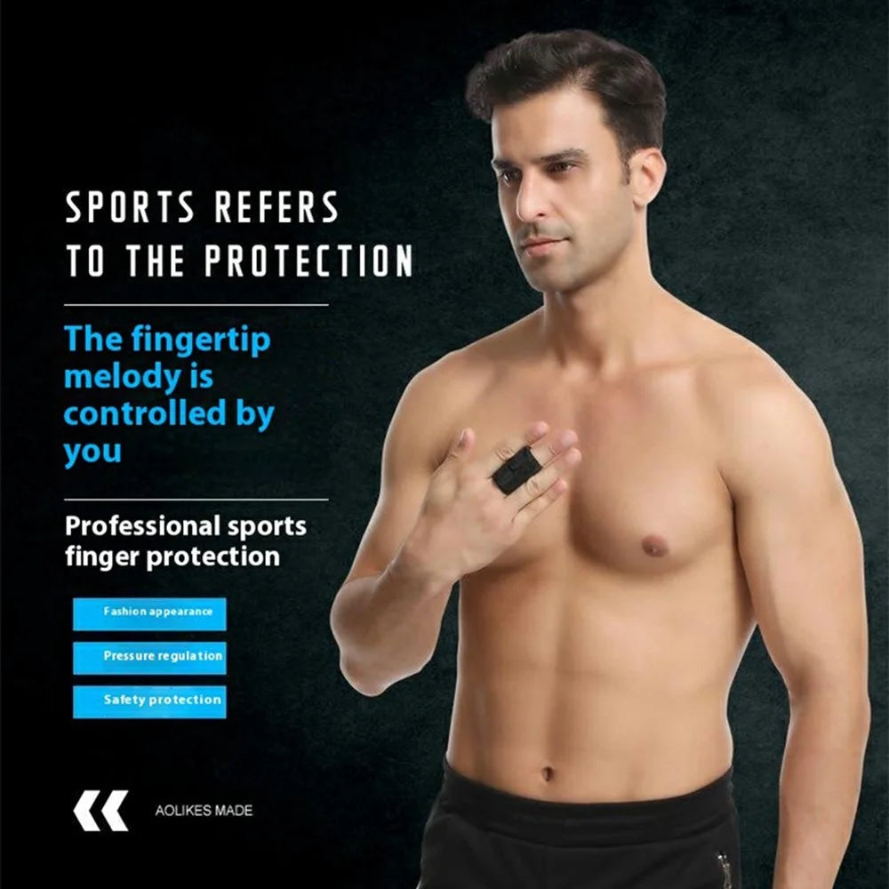 AOLIKES 1580 Single Finger Support Compression Finger Sleeve Joint Protection for Basketball / Volleyball - S - 2