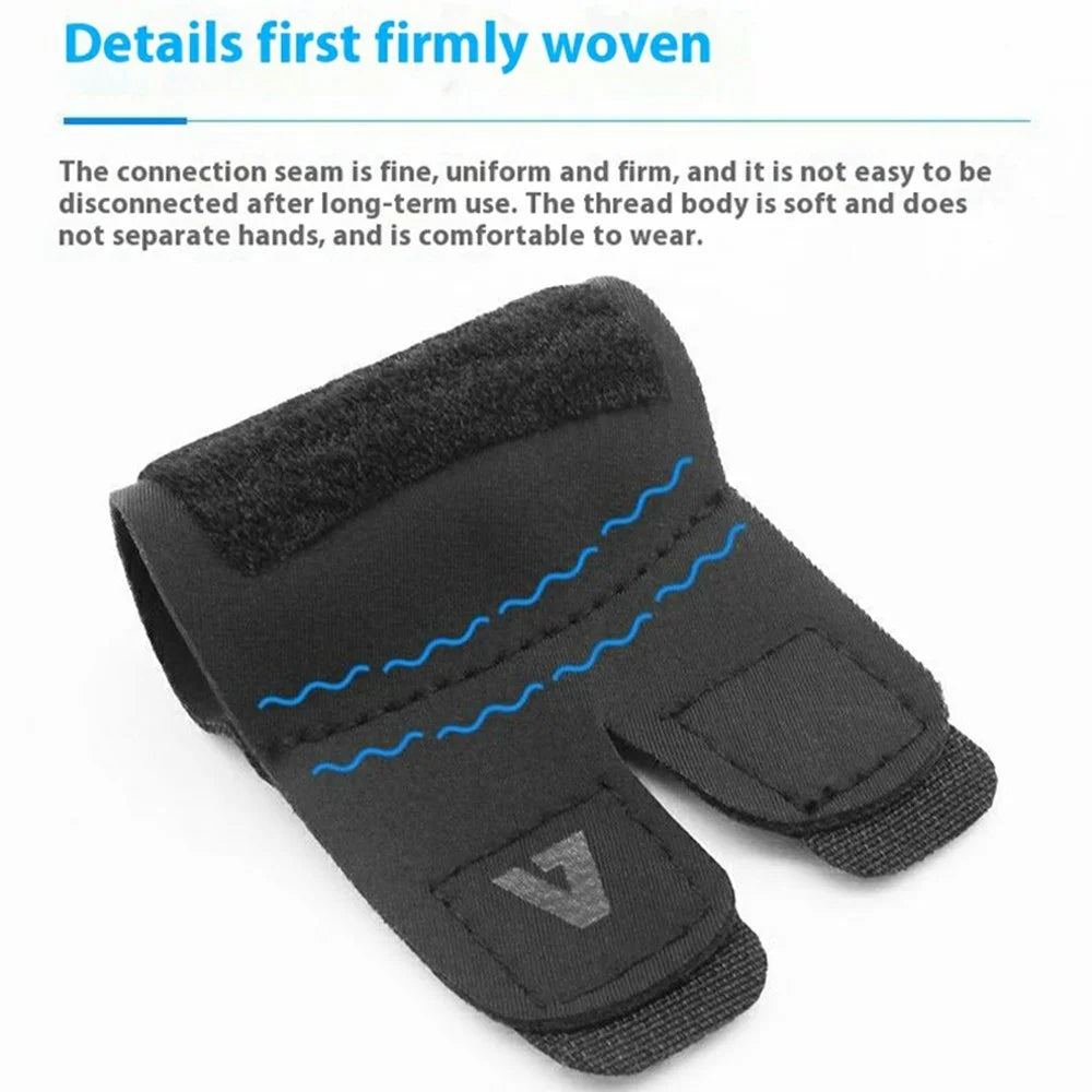 AOLIKES 1581 Double Finger Support Compression Finger Sleeve Joint Protection for Basketball / Volleyball - S - 5