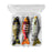 3Pcs 10cm 15g Fishing Lures Set Multi-Jointed Crankbait Hard Bait Artificial Lure with Storage Box - B - 1