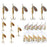 10Pcs Metal Fishing Lures Rotating Spoon Baits with Storage Box for Freshwater Saltwater - 1