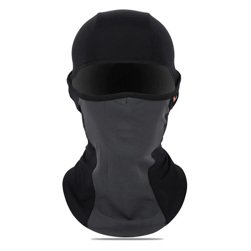 WEST BIKING Unisex Ice Silk Full Protection Sunscreen Mask Scarf Summer Outdoor Sports Headgear - Black - 1