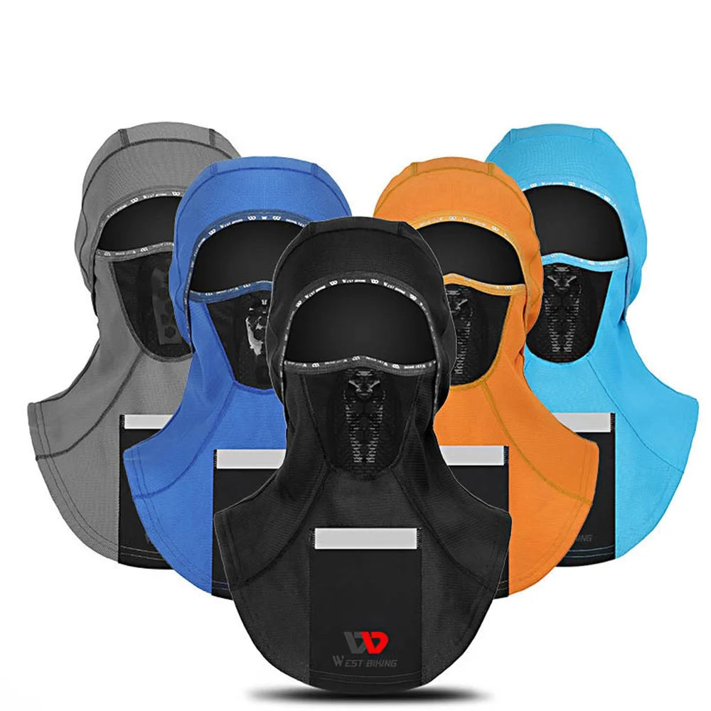WEST BIKING Winter Windproof Motorcycle Balaclava Facial Mask Reflective Face Neck Warmer for Outdoor Cycling Skiing - Black - 4