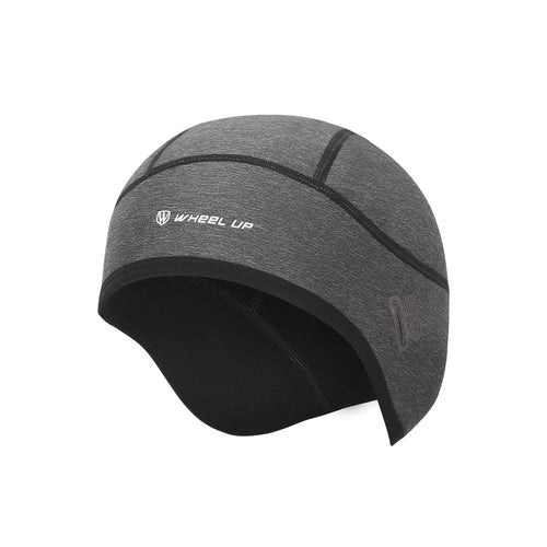 WHEEL UP Cycling Skull Cap Helmet Winter Sports Beanie Windproof Thermal Fleece Cycling Hat - Grey - 1