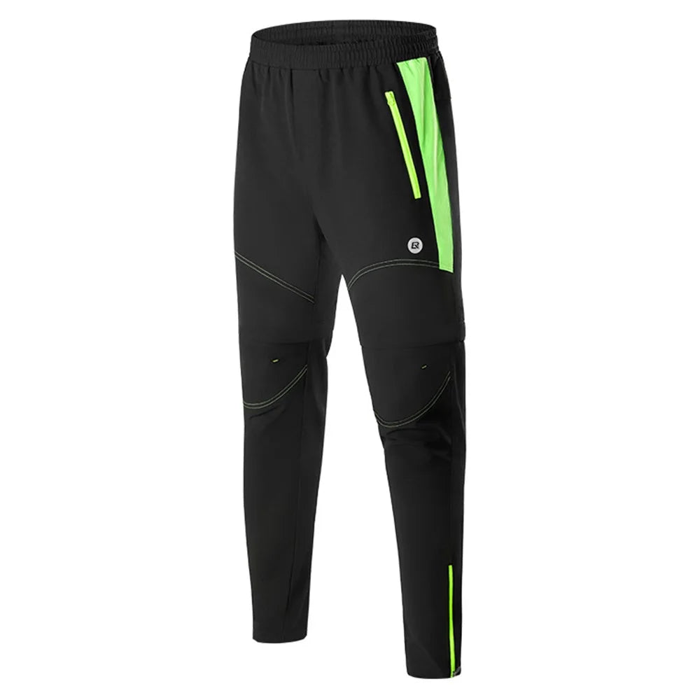 ROCKBROS YPK049 Men's Cycling Pants Convertible Zip Off Shorts Padded Protection Boxer Briefs - M - 1