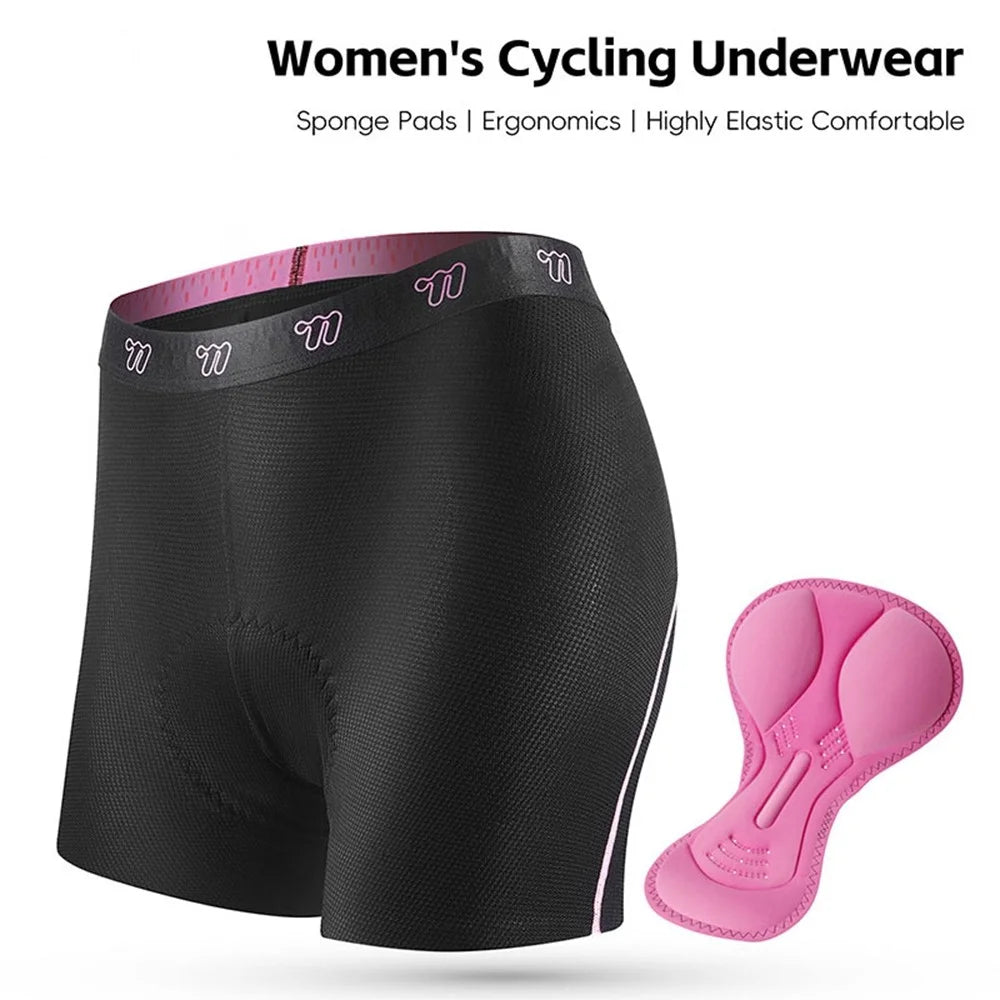WEST BIKING YP0208060 Women Breathable Cycling Shorts with Built-In Sponge Cushion - XS - 5