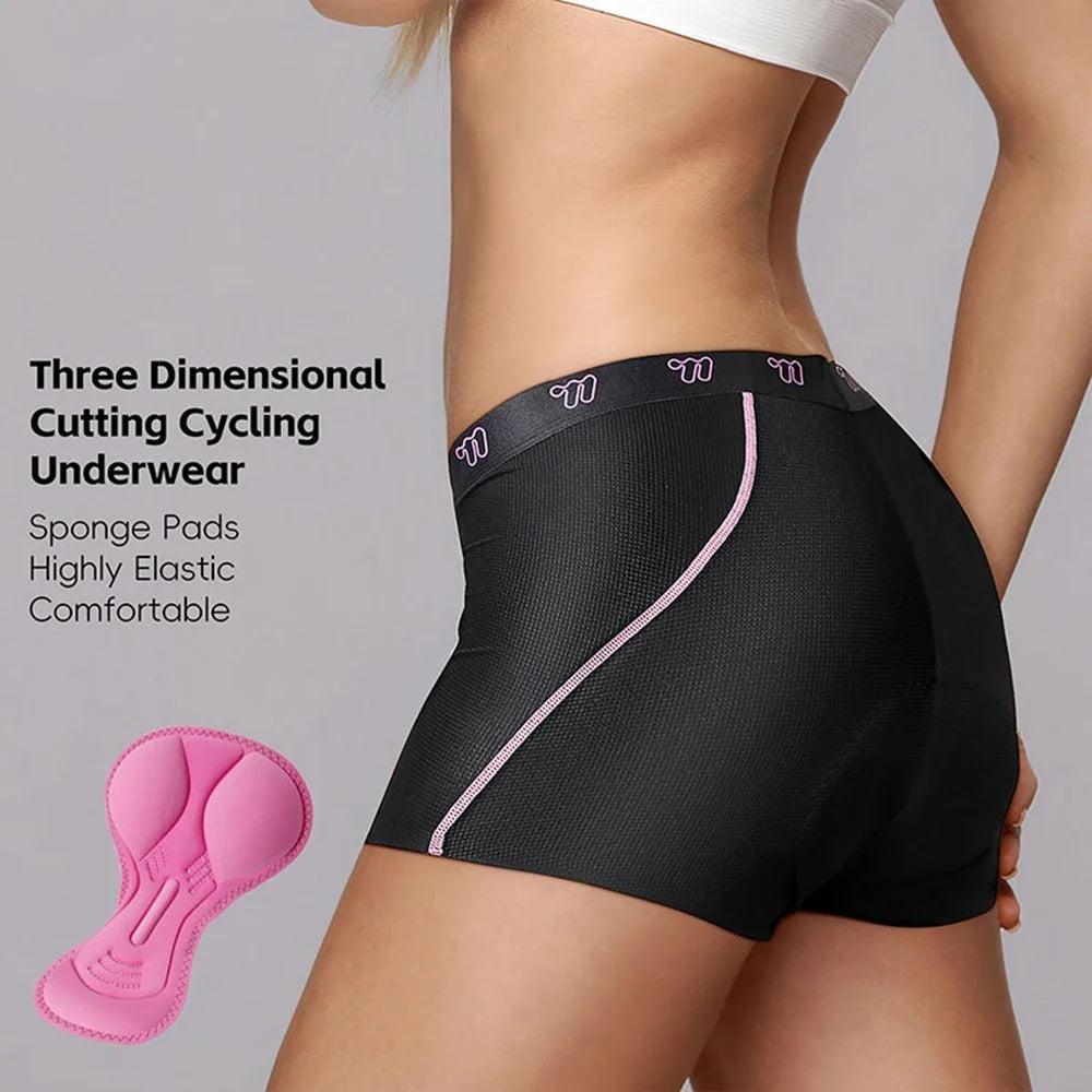 WEST BIKING YP0208060 Women Breathable Cycling Shorts with Built-In Sponge Cushion - XS - 7