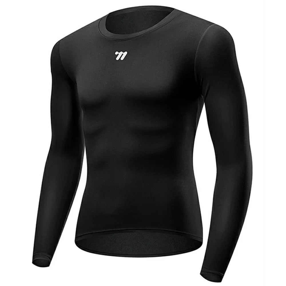 WEST BIKING YP0202339 Cycling Base Layer Top Long Sleeve Warm Sports Undershirt - Men / S - 1