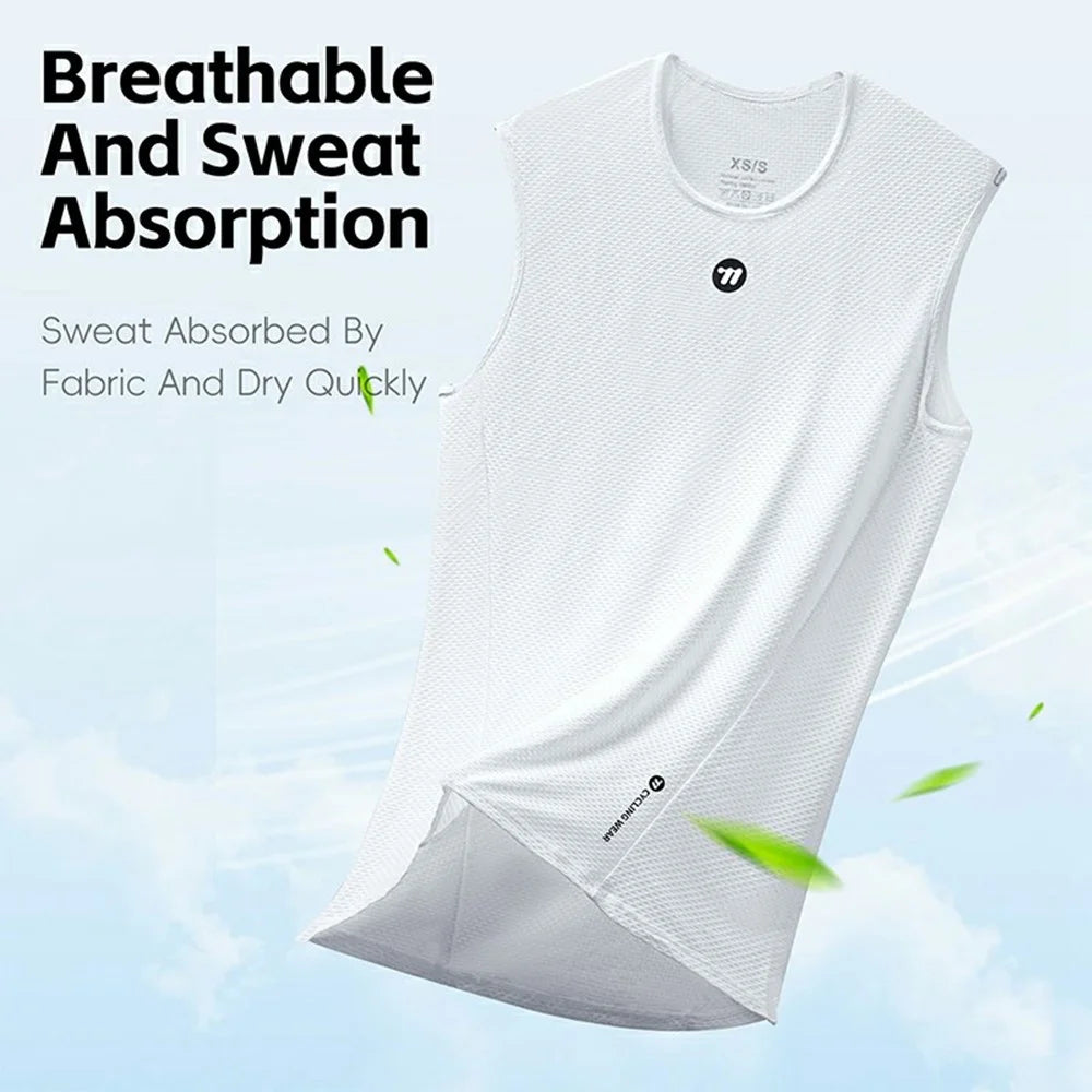 WEST BIKING YP0209024 Mountain Bike Cycling Vest Quick Drying Sleeveless Top Size XS / S - Black - 4