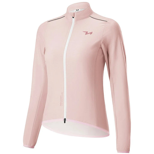 ROCKBROS TVI Series Women Cycling Sports Windbreaker Long Sleeve Breathable Windproof Jacket, Size XL - Pink - 1