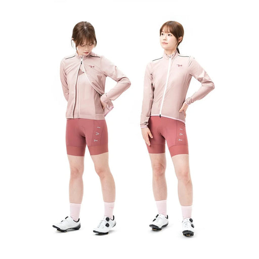 ROCKBROS TVI Series Women Cycling Sports Windbreaker Long Sleeve Breathable Windproof Jacket, Size XL - Pink - 2