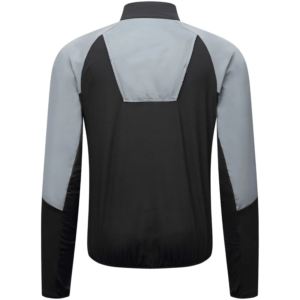 WOSAWE Spring Summer Cycling Jacket Bike Windproof Water Resistant Reflective Climbing Night Running Jacket, Asian XL / EU L - Black - 3