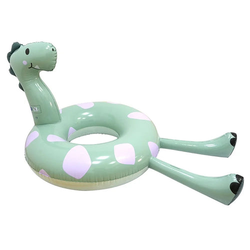 Dinosaur Design Inflatable Pool Float PVC Swimming Ring Rest Seat Adults Large Size Thick Swim Tube - 1