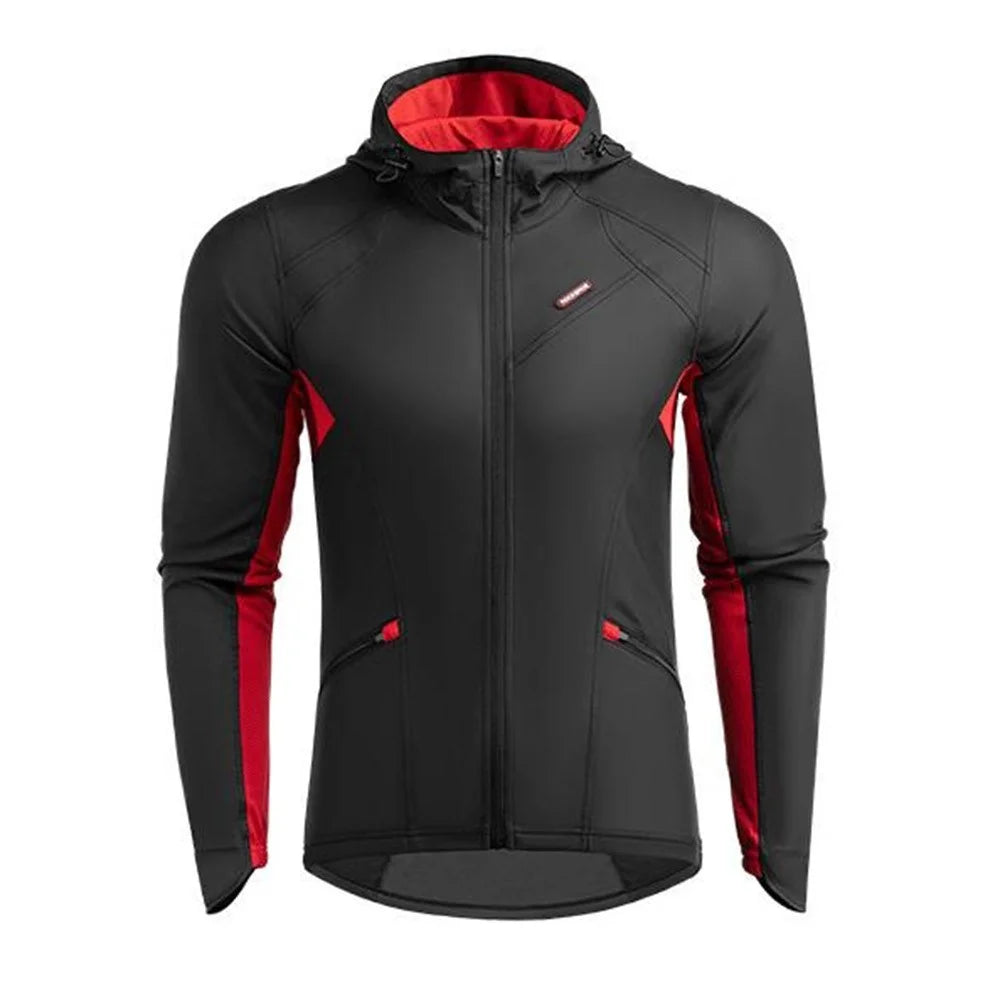ROCKBROS 15420038 Men Women Cycling Jersey Winter Thermal Fleece Long Sleeve Shirt Top - S - 2