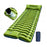Outdoor Inflatable Sleeping Pad Double Size 240 x 145cm Camping Air Mattress With Built-in Pump - Green  /  Blue - 2
