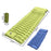 Outdoor Inflatable Sleeping Pad Double Size 240 x 145cm Camping Air Mattress With Built-in Pump - Green  /  Blue - 3