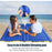 Camping Sleeping Pad with Foot Pump Inflatable Mat Connectable Outdoor Waterproof Bed 195 x 66 x 12CM - Navy Blue - 4