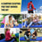 Camping Sleeping Pad with Foot Pump Inflatable Mat Connectable Outdoor Waterproof Bed 195 x 66 x 12CM - Navy Blue - 5
