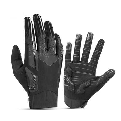 ROCKBROS S208BK One Pair Water Resistant Touch Screen Gloves Shock-absorbing Full Finger Biking Gloves - Size: S - 1