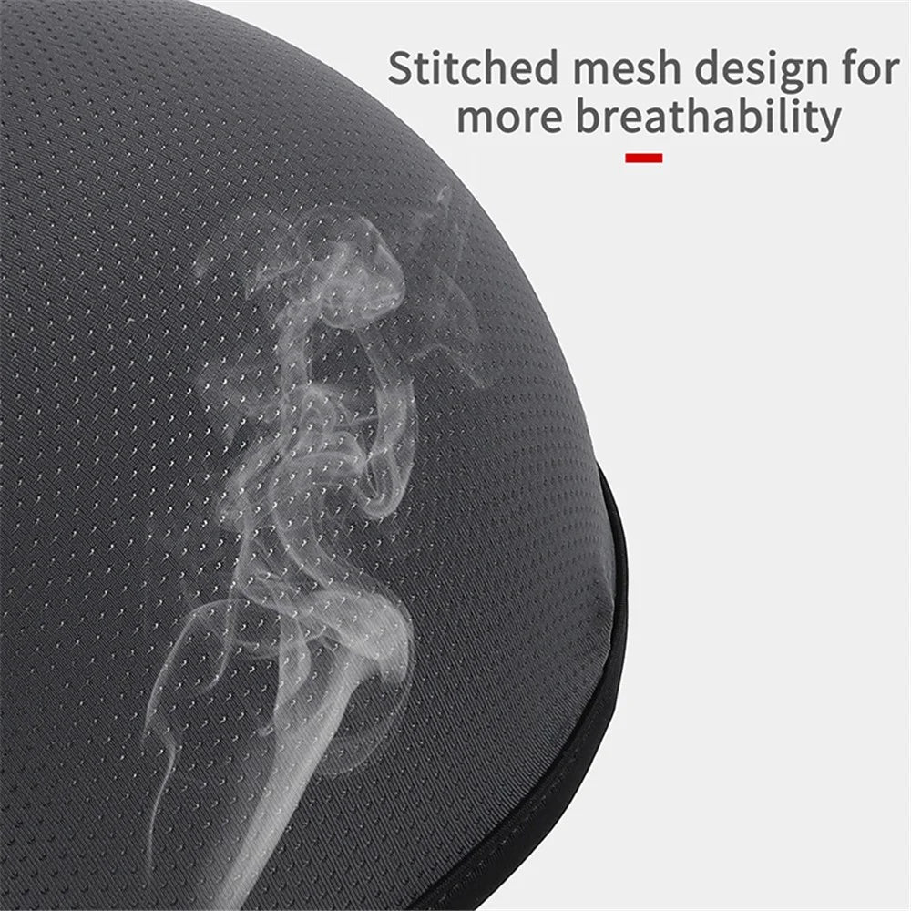WEST BIKING 3-in-1 Summer UV Protection Cap Face Mask Breathable Cooling Neck Gaiter - Black/Grey - 6