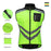WOSAWE Waterproof Cycling Vest Sleeveless Windproof Reflective Zipper Jacket for Road Bike - BL208/G Green/Asian L/European M - 3