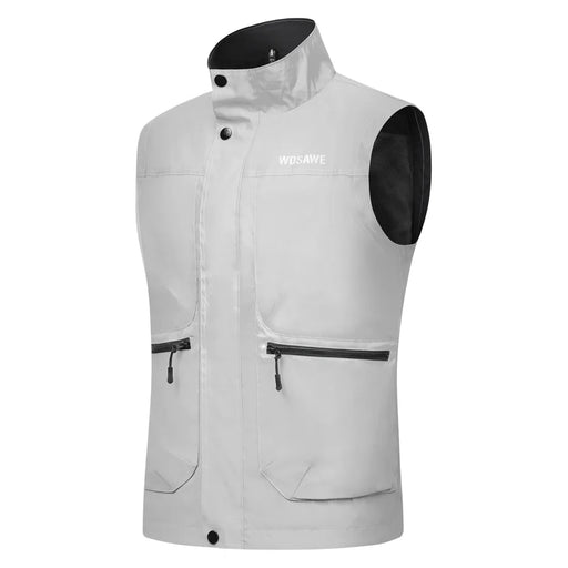 WOSAWE BD260 Cycling Reflective Vest Waterproof Sleeveless Jacket for Road Bike Night Running - BD260/S |Asian M/European S - 2