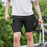 WOSAWE BD129 Summer Cycling Shorts Road Mountain Bike Quick Dry Breathable Shorts with Pockets for Riding (without Cushion) - BD129/B Black | Asian M/European S - 3