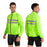 WOSAWE BL225 Men Cycling Jacket Reflective Hooded Long Sleeve Coat with Rear Zipper Pocket for Mountain Road Bike - BL225/G Green | Asian L/European M - 5